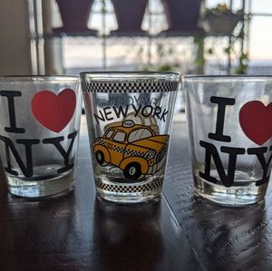 NYC Shotglass Set Trio